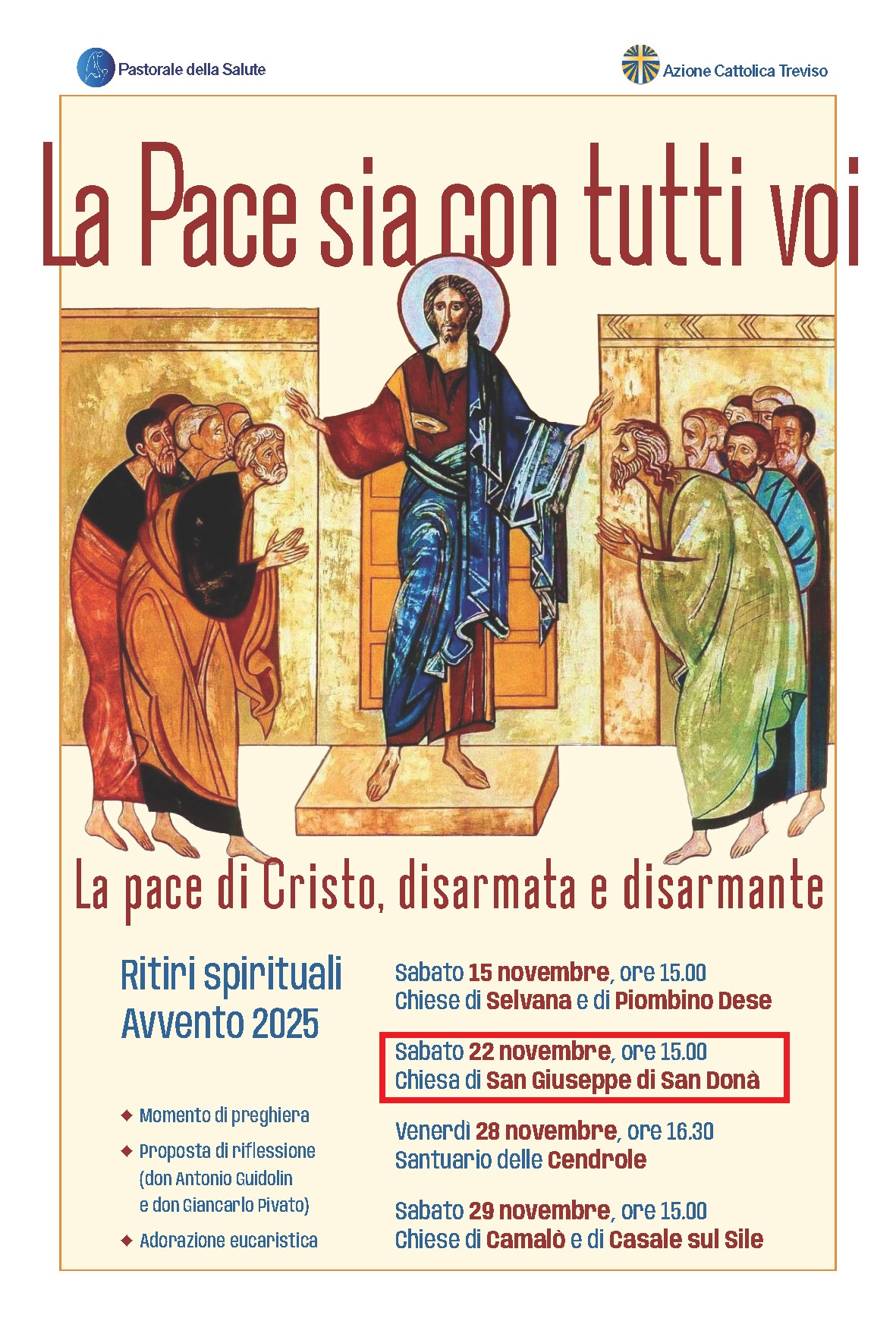 Ritiri spirituali di Avvento 2025