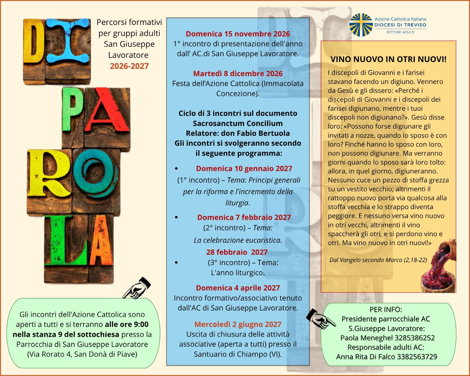 Percorsi formativi Adulti di Azione Cattolica 2026-27